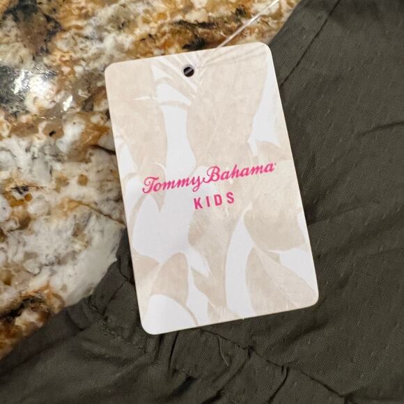 NWT Tommy Bahama Kids Girls' Olive Green Pom Pom Romper & Headband - 18M - Picture 6 of 7